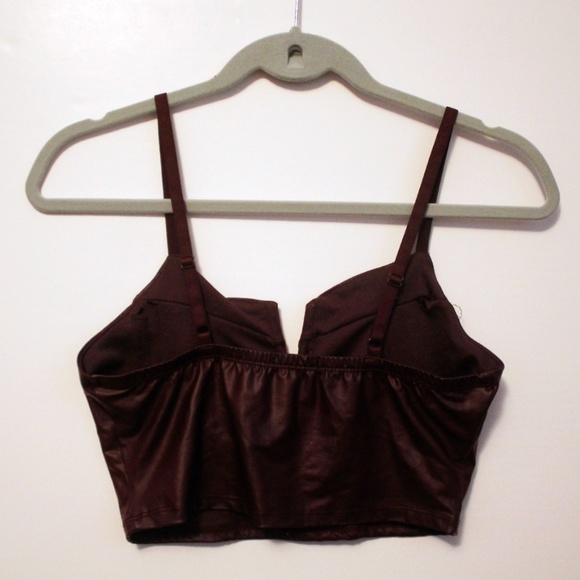 Faux leather crop top - Picture 2 of 2
